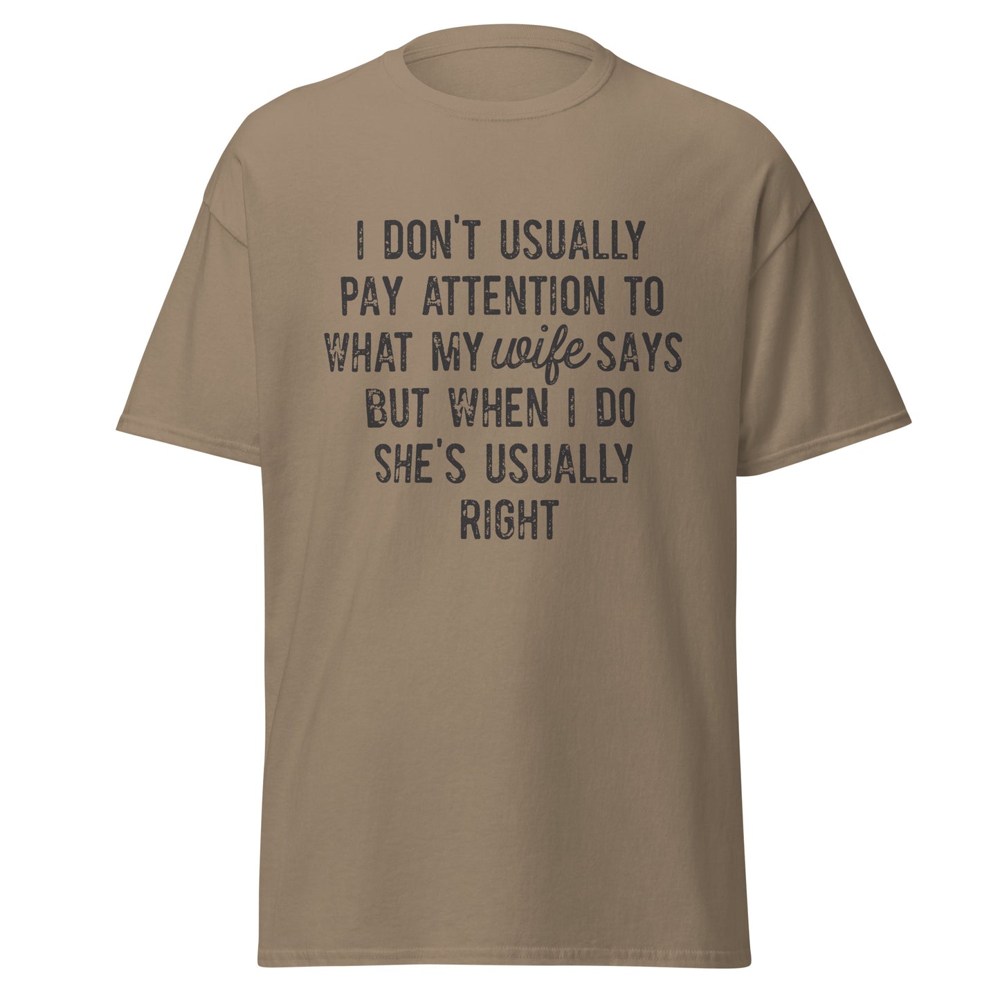WISE WORDS: LISTENING TO THE BOSS AT HOME Men's classic tee