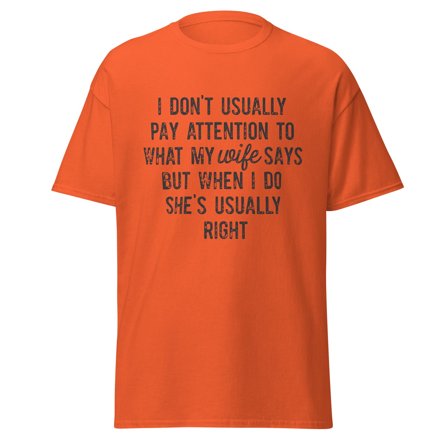 WISE WORDS: LISTENING TO THE BOSS AT HOME Men's classic tee