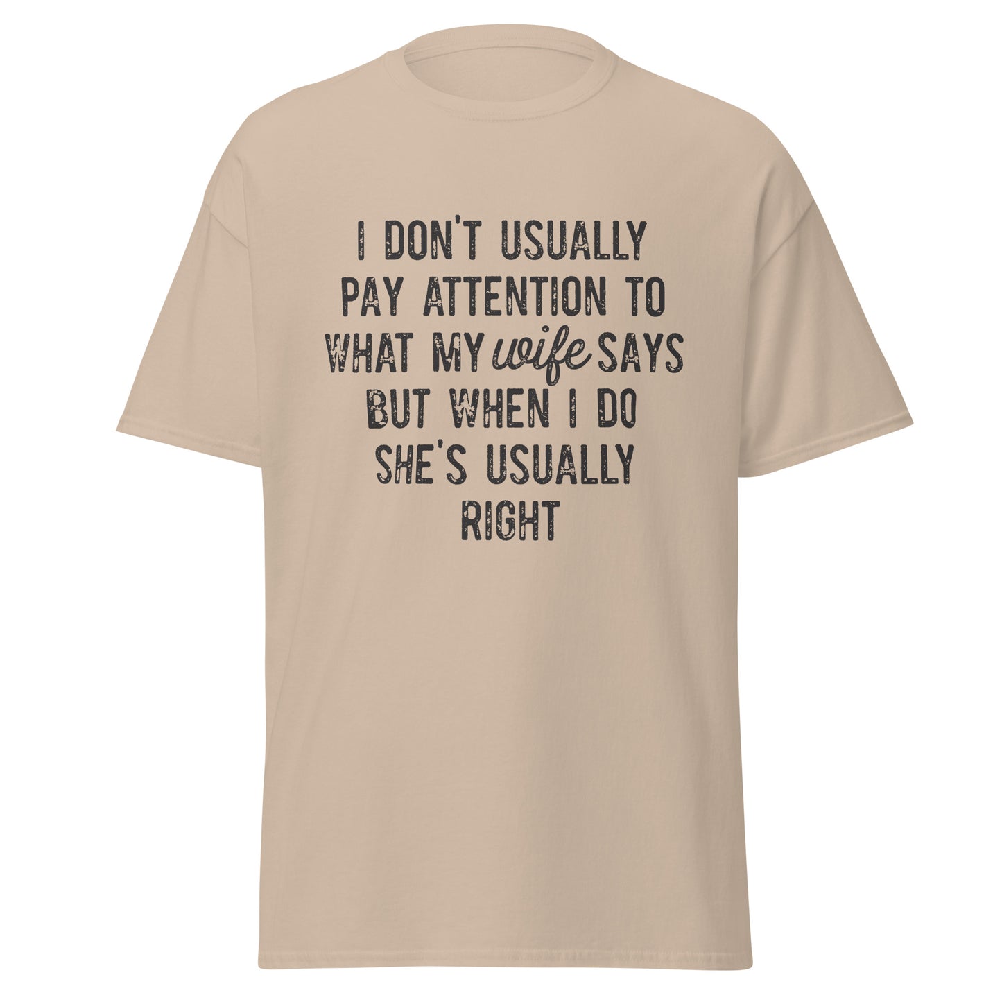 WISE WORDS: LISTENING TO THE BOSS AT HOME Men's classic tee