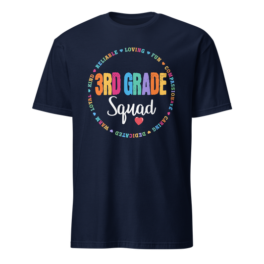 3rd Grade Squad T-Shirts - Fun and Inspiring for Educators and Students