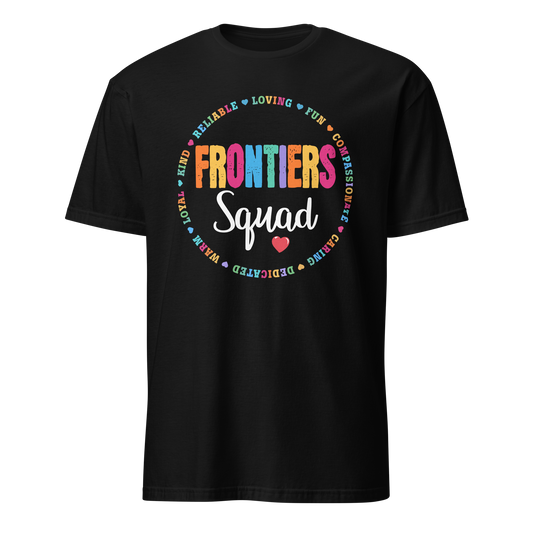 Frontiers Squad T-Shirts - Bold, Colorful, and Full of Spirit