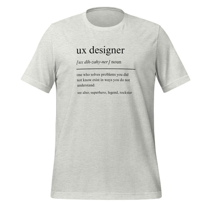 UX DESIGNER: PROBLEM-SOLVING SUPERHERO Unisex t-shirt