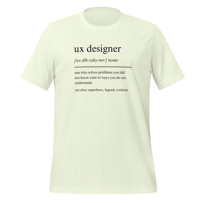 UX DESIGNER: PROBLEM-SOLVING SUPERHERO Unisex t-shirt