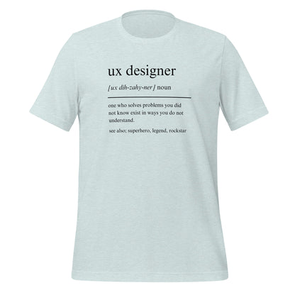 UX DESIGNER: PROBLEM-SOLVING SUPERHERO Unisex t-shirt