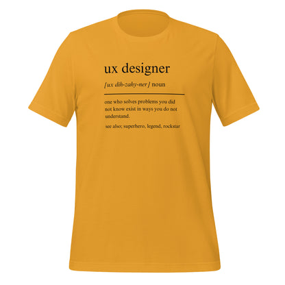 UX DESIGNER: PROBLEM-SOLVING SUPERHERO Unisex t-shirt