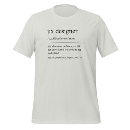 UX DESIGNER: PROBLEM-SOLVING SUPERHERO Unisex t-shirt
