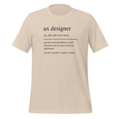 UX DESIGNER: PROBLEM-SOLVING SUPERHERO Unisex t-shirt